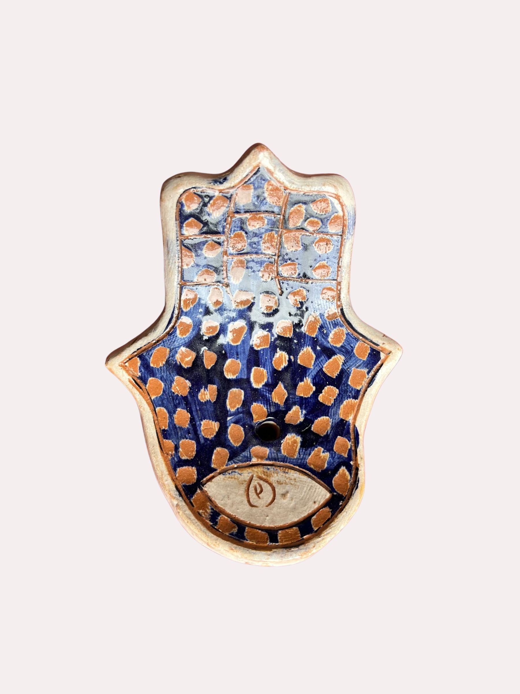 Khamsa handmade soap dish