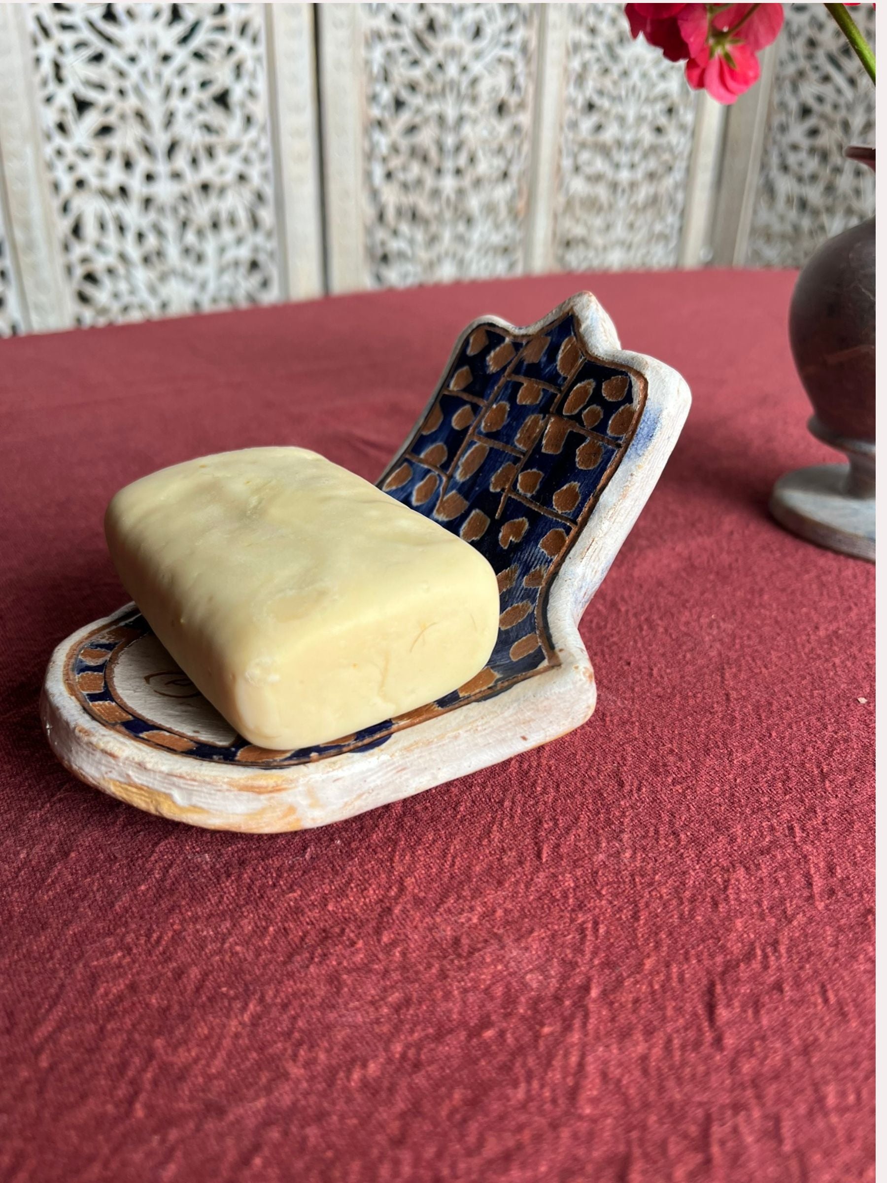 Khamsa handmade soap dish