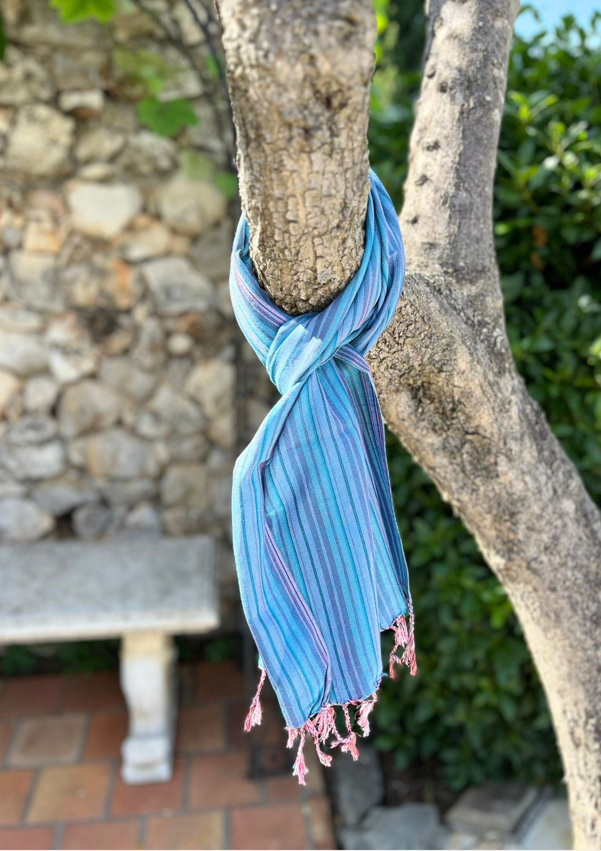 Waterfall Handwoven Cotton Stole